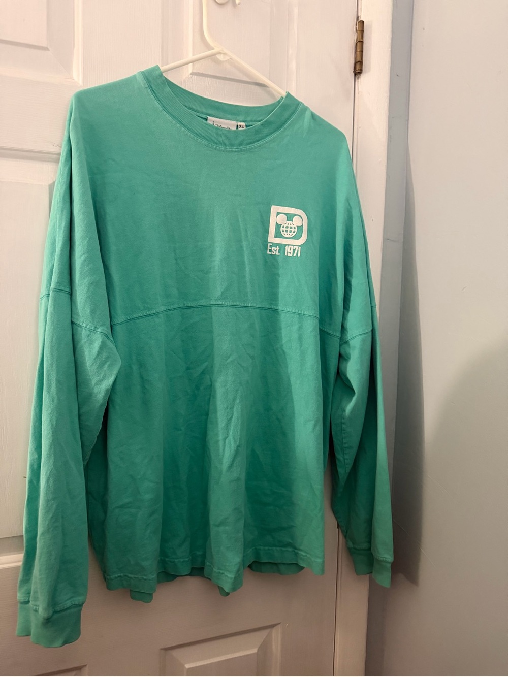 Disney Parks Walt Disney World XL Spirit Jersey Style Shirt Est 1971 Made USA